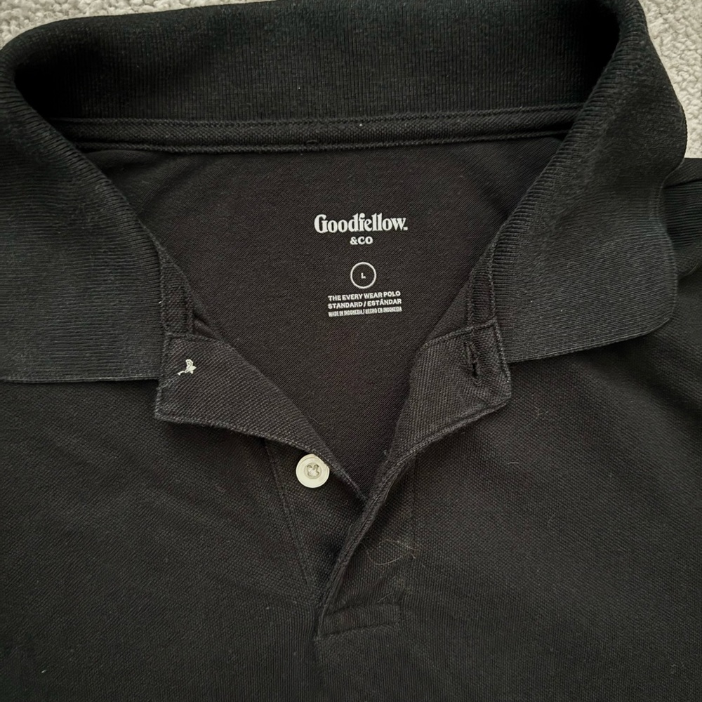 Goodfellow & Co Men's Classic Black Polo - Picture 2 of 2